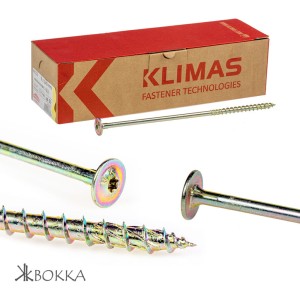 Wkręty ciesielskie Ø8 mm - łeb podkładkowy - opak. 50 szt.